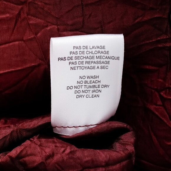 Carven Burgundy Wrinkle-Textured Blouse - Picture 12 of 12